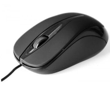 slomart Media-Tech PLANO MT1091K optički miš, 1000 DPI, crni