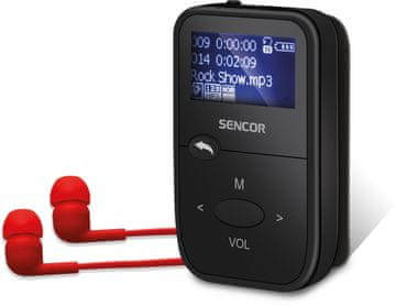 slomart Sencor SFP 4408BK MP3 player 8GB, LCD