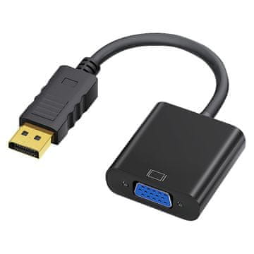 slomart iBox IADPVGA adapter DisplayPort muški na VGA ženski, srebrni