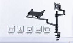 slomart Gembird NB-M01 Nosač za monitor do 27" i laptop do 17"