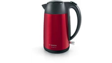 slomart Bosch TWK3P424 kuhalo za vodu 1,7 l, 2400W, crveno/sivo