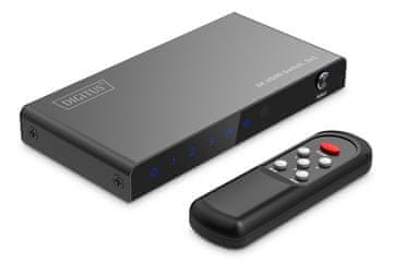 Switch Digitus DA-70835 HDMI preklopnik 3x1, 8K 60Hz, HDR, crni