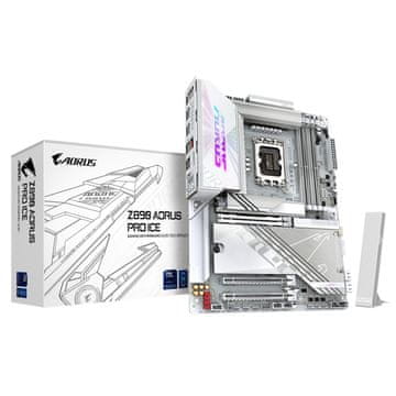slomart Gigabyte Z890 AORUS PRO ICE matična ploča LGA 1851 bijela