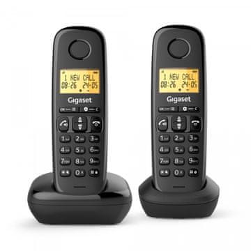 slomart Gigaset Basic 100 Duo bežični telefon, 2 slušalice, bijeli