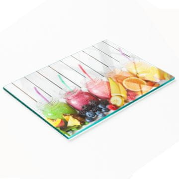 tulup.cz Dekorativna staklena daska za rezanje voćnih koktela 80x52 cm