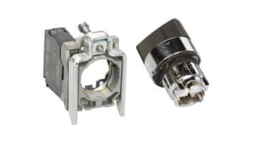Schneider Prekidač s 2 položaja, gumb 22 mm, crni, 1Z, nepovratni, XB4BD21
