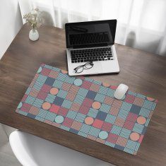 Vinilna podloga za stol s geometrijskim retro uzorkom 90x45 cm