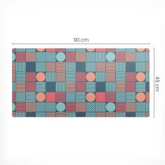 Vinilna podloga za stol s geometrijskim retro uzorkom 90x45 cm
