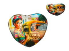 Carmani MAGNET ZA HLADNJAK U OBLIKU SRCA, FRIDA KAHLO, UMJETNIČKI GADGETI, POKLON DEKORACIJA