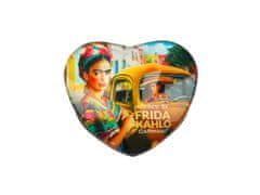 Carmani MAGNET ZA HLADNJAK U OBLIKU SRCA, FRIDA KAHLO, UMJETNIČKI GADGETI, POKLON DEKORACIJA