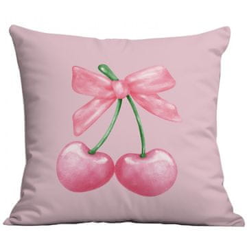 JASTUČNICA 45X45 CM TREŠNJE ROZA UKRASNA MAŠNA JAŚ MODA