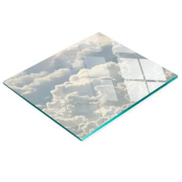 tulup.cz Kaljena staklena ploča za posluživanje s grafikom oblaka 60x52 cm