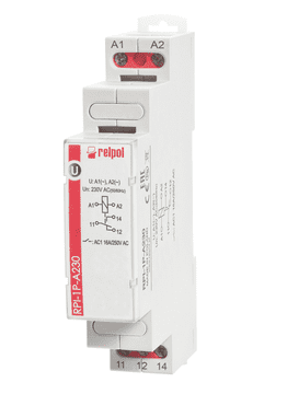 Elektromagnetski relej 1P 16A 230V AC AgSnO2 RPI-1P-A230 863360