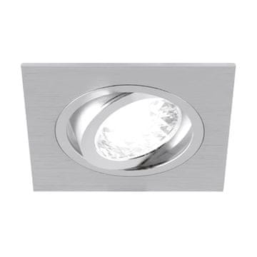 Ideus Srebrni stropni reflektor D 50W GU10 IP20 aluminij 03097