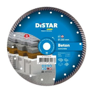 DISTAR dijamantni disk za beton PRO 230 x 2,6 x 22,23 mm turbo