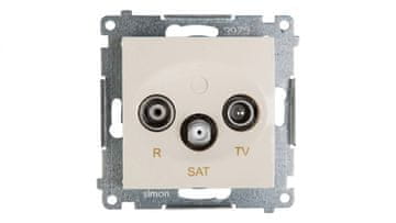 Simon 54 RD/TV/SAT prolazna antenska utičnica krem boje dasp.01/41