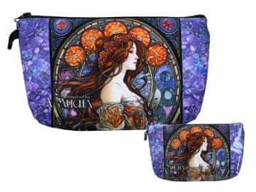 Carmani ŽENSKA KOZMETIČKA TORBA ALFONS MUCHA SLIKA
