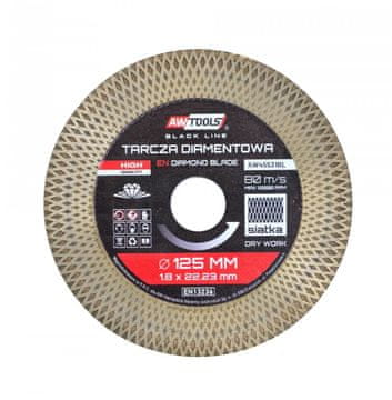 awtools dijamantni disk 125 mm x 1,9 x 22,2 turbo crna linija