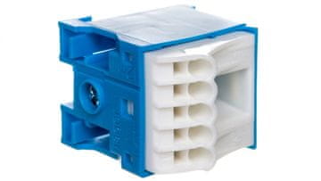 Samoblokirajući blok 63A QC plavi 6 priključaka 33x30x34mm KN06N