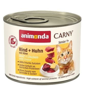 Animonda animonda Carny Mokra hrana za mačke (piletina, govedina, sir) 6x200g