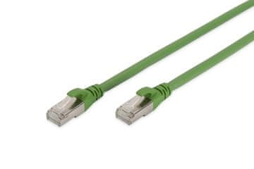 Digitus Digitus CAT 6A S/FTP patch kabel, PUR, 15 m, zeleni