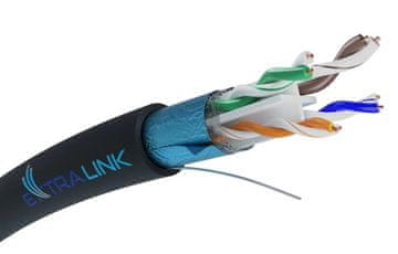 Extralink Extralink mrežni kabel CAT6 FTP V2 Outdoor, 305m, crni