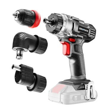slomart Graphite 58G022-AD akumulatorska bušilica-odvijač, 18V, adapter