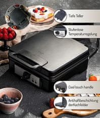 AD Adler AD 3049 Aparat za vafle 1800W, crni