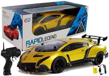 slomart LEAN TOYS sportski auto na daljinsko upravljanje 1:10, zlatni
