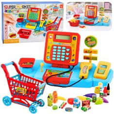 slomart Interaktivna blagajna s trgovinom i košarom za djecu LEAN TOYS