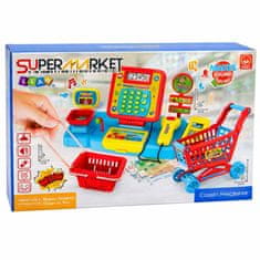 slomart Interaktivna blagajna s trgovinom i košarom za djecu LEAN TOYS