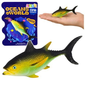 slomart LEAN TOYS GUMENI TUNA - Realistična Figurica Morske Ribe, 14 cm