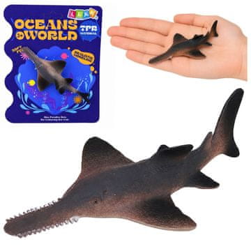 slomart LEAN TOYS GUMENI MORSKI PAS - Realistična Figurica Morske Ribe, 15 cm