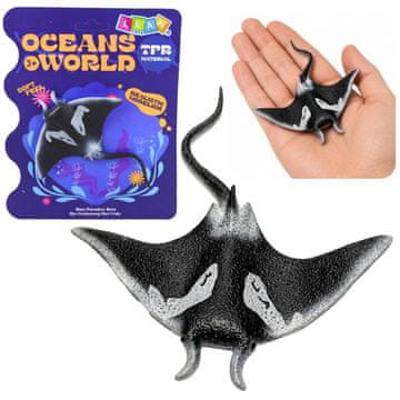 slomart LEAN TOYS GUMENA SKATIĆA - Realistična Figurica Morske Ribe, 13 cm