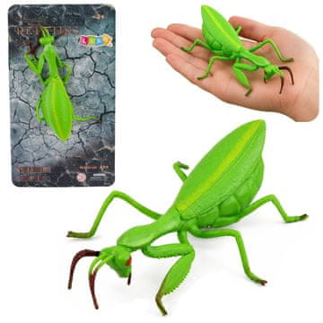 slomart LEAN TOYS GUMENA BOGOMOLJKA - Realistična Figurica Insekta, Zelena, 18 cm