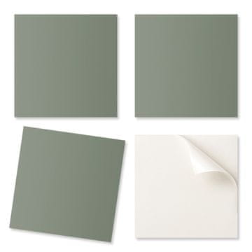 COLORAY Samoljepljiva PVC pločica s uzorkom za spavaću sobu, maslinasta, 20x20x20 cm