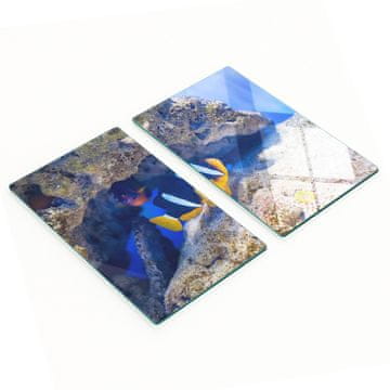 tulup.cz Staklene daske za rezanje s grafikom tropskih ribica 2x30x52 cm