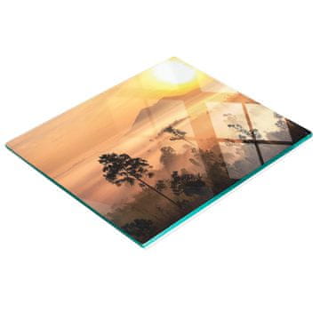 Ugodna kuhinjska staklena daska za rezanje i posluživanje Savanna 60x52 cm