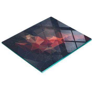 Višenamjenska dekorativna staklena daska za kuhinju apstraktna 60x52 cm