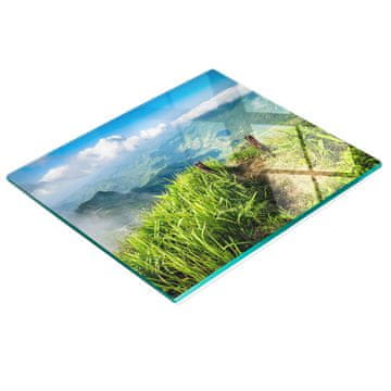 Kaljena višenamjenska ukrasna staklena ploča za vrh staze 60x52 cm