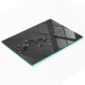 Kaljena višenamjenska ukrasna staklena daska za rezanje 3D 80x52 cm