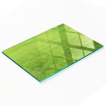Kuhinjska višenamjenska dekorativna ploča od kaljenog stakla, zelena trava 80x52 cm