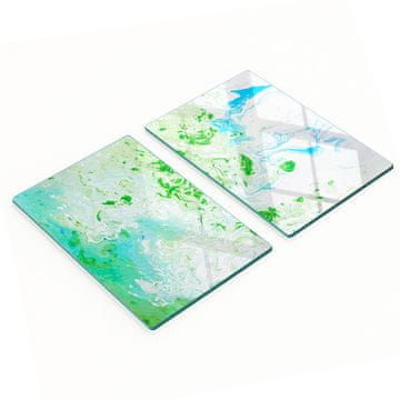 Kaljeno višenamjensko ukrasno staklo s apstraktnim uzorkom, 2x40x52 cm