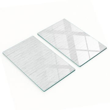 tulup.cz Staklene kuhinjske daske za posluživanje s grafikom za zid od opeke 2x30x52 cm