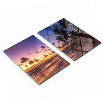tulup.cz Kaljene višenamjenske dekorativne staklene ploče Beach Sun 2x40x52 cm