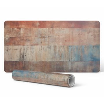 Antipošklizna podloga za stol s uzorkom drvenih pruga vintage 120x60 cm