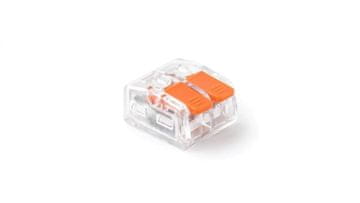 Pawbol Brzi konektor s polugom 2x 0,2-4,0 mm2 prozirni E.4190T /100 kom/
