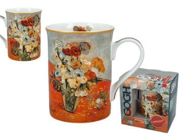 Carmani KLASIČNA NOVA VAN GOGH ŠALICA S RUŽAMA I ANEMONAMA OD PORCULANA KAO POKLON