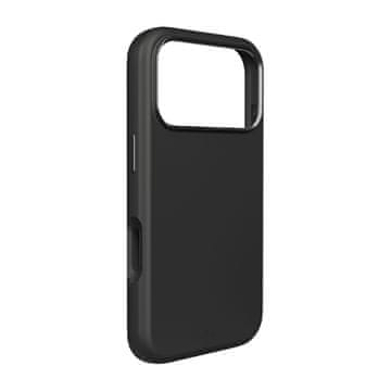 Puro Puro Icon Mag Pro tekuća silikonska maska za iPhone 17 Pro, MagSafe, zaštita kamere, aluminijski gumbi - crna