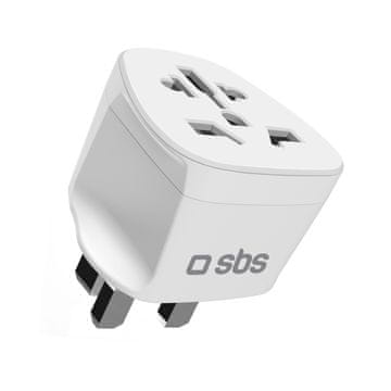 SBS SBS UK Travel Adapter - Univerzalni - bijeli